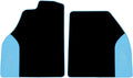 Automotive Floor Mat for Tesla Model 3 Highland 2023 2024 2025, Vehicle Exclusive Customization Floor Pad, Luxurious Texture Car Mat, Automotive Cargo Liner,Black-Blue-Two-Seater