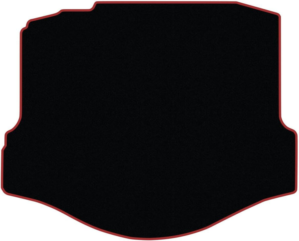 Red Edge Cargo/Trunk Carpet Mat for Chevrolet Camaro 2010-2015 | Custom Fit, Black, 2015 2014 2013 2012 2011 2010