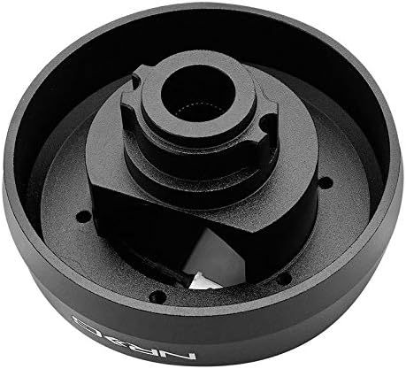 NRG Innovations SRK-165H Steering Wheel Hub Adapter(Aluminum, Black, 74mm 6-Bolt) Works with 09-16 Hyundai Genesis/10-16 Genesis Coupe