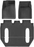 Compatible with Tesla Model X 2023 2024 TPE 3D Car Floor Mats Cargo Liner Trunk Pad Waterproof Protective Left Rudder(6 seat Foot Pad)