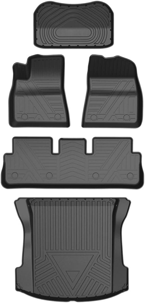 All-Weather TPE Non-Slip Foot Mats Cargo Liner Pad Trunk Tray Accessories Compatible with Tesla Model 3 2017-2022 Floor Mats