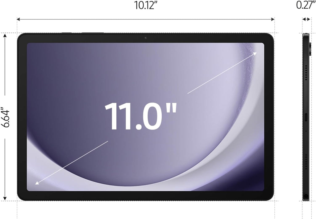 Samsung Galaxy Tab A9+ 11 inch 256GB Android WiFi Tablet, Big Screen, Quad Speakers, Upgraded Chipset, Multi Window Display, Slim, Light, Durable Design, Graphite with Accessories