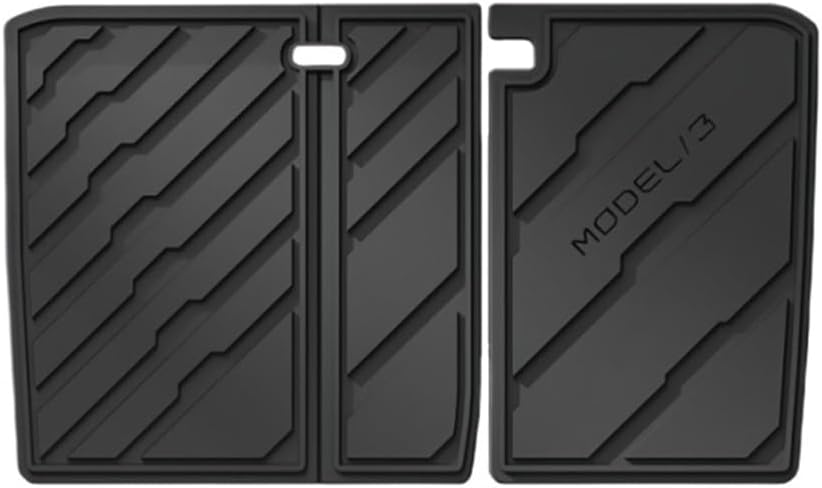 Floor Mats Compatible with Tesla Model 3 2024 Highland All Weather Cargo Liner Floor Mats Frunk Trunk Mats Backseat Protector Pad(Back seat pad)