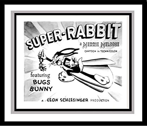 Bugs Bunny in 'Super Rabbit' Studio Lobby Card Publicity Still - Warner Brothers