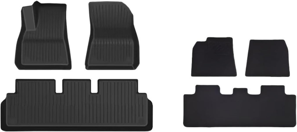for Tesla Model 3 2024 Highland Floor Mats Cargo Liner Waterproof Anti-Slip Trunk Mat TPE Pads Accessories(6PCS Blanket Set,Left Hand Drive)