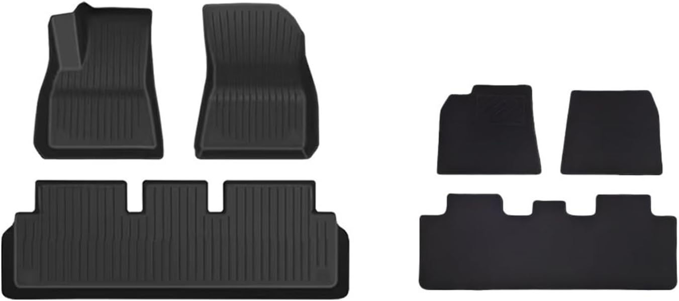 for Tesla Model 3 2024 Highland Floor Mats Cargo Liner Waterproof Anti-Slip Trunk Mat TPE Pads Accessories(6PCS Blanket Set,Right Hand Drive)