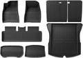 Compatible with Tesla Model 3 2024 2025 2026 Floor Mats Cargo Liner WP Anti-Slip Trunk Mat TPE Pad Left/Right Hand Rubber(3pcs LHD)