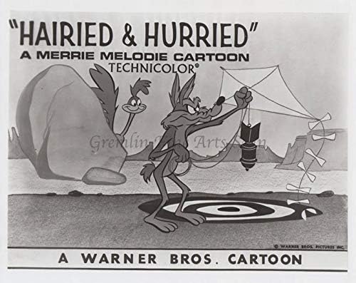 The Road Runner and Wile E. Coyote in'Hairied & Hurried' Studio Lobby Card Publicity Still - Warner Brothers