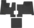 TPE Floor Mats Fit Kenworth T600 2006-2007, T660 2007-2017, T800 / W900 2006-2019, Fit Models with Manual Transmissions Truck Accessories Cargo Liners All Weather Protection 3PCS Alfombras para Carro