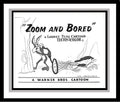 The Road Runner and Wile E. Coyote in 'Zoom and Bored' Studio Lobby Card Publicity Still - Warner Brothers
