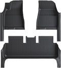 for Tesla Model 3 Highland 2024 TPE Full Cover Floor Mats with Door Sill Protector, Set Liners Cargo Liner Seat Back(3PCS Floor Mats)
