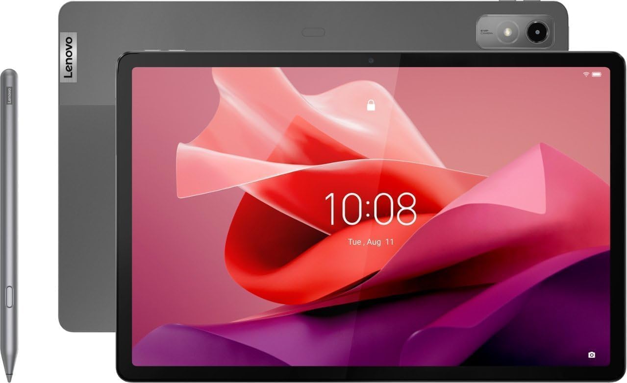 Lenovo Tab P12-2023 - Expansive Touchscreen Tablet - 12.7' 3K Display - 13MP Camera - 8GB Memory - 128GB UFS Storage - Android 13 - Dolby Atmos - Quad JBL Speakers - Pen and Keyboard Included