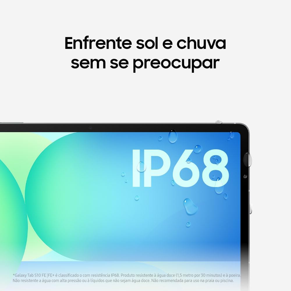 Samsung Galaxy Tab S10 FE 5G | 128GB, 8GB RAM, 5G + WiFi 6E | 10.9' LCD, Android 15 Tablet, 4K Camera | US Model Unlocked for T-Mobile, AT&T, US Cellular, Global | with Fast Charger, Gray (Renewed)