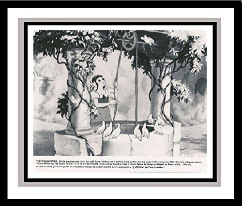 'Snow White and the Seven Dwarfs' Snow White at the Wishing Well, Lobby Card Publicity Still - Walt Disney