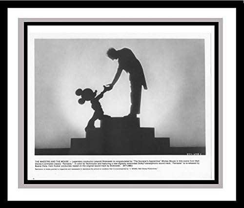 'Fantasia' Lobby Card Publicity Still - Walt Disney Mickey Mouse Meets Leopold Stakowski