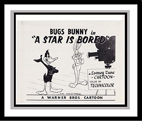 Bugs Bunny and Daffy Duck in 'A Star is Bored' Studio Lobby Card Publicity Still - Warner Brothers