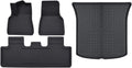 XPE Floor Mats Compatible with Tesla Model 3 Highland 2024 Model Y 2024-2017, All Weather Cargo Liner Floor Mats and Cargo Trunk Mats(4PCS My 17-24)