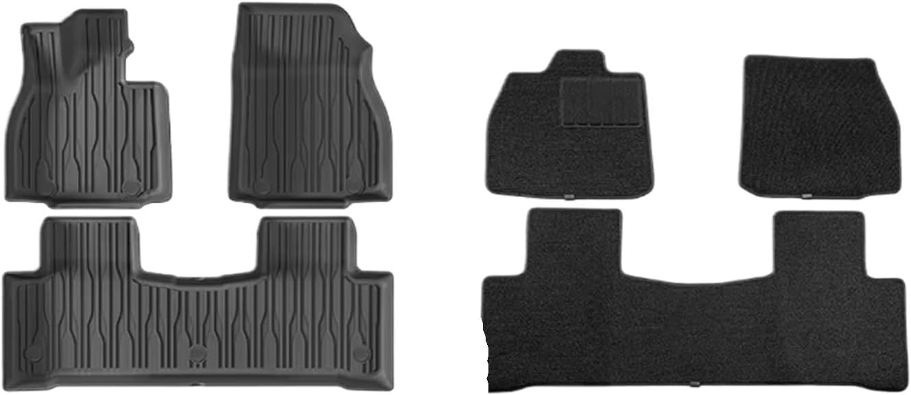 Compatible with BYD Sealion 7 2024 2025 TPE Floor Mats and Cargo Liners, All Weather WP RHD&LHD Backrest Mats Trunk Mats(Purple)