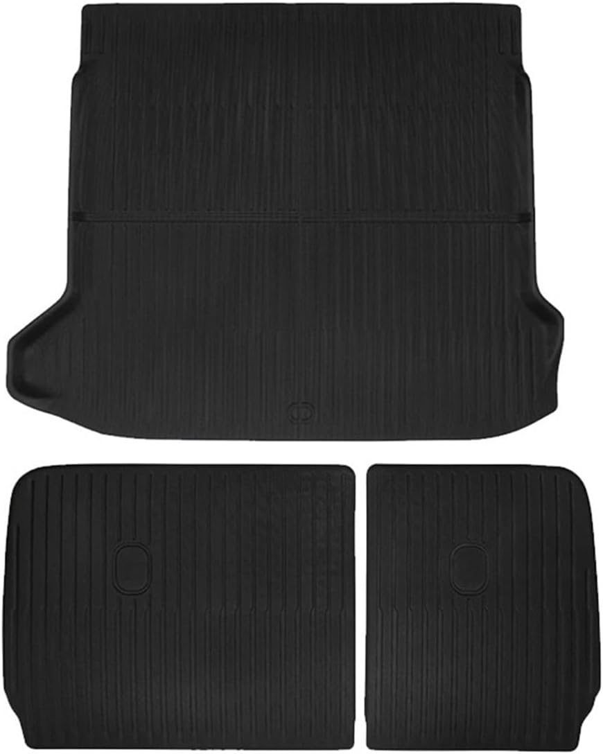 All Weather XPE Floor Mat Cargo Liner for Hyundai Ioniq 5 2021-2024 Rear Tray Trunk Back Seat Cover LHD(Red,Nonslide)