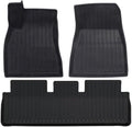 TPE Floor Mats Cargo Liner Compatible with Tesla Model 3 Highland 2024 All Weather Waterproof Anti-Slip Trunk Mats TPE Floor Liners(3PCS LHD)
