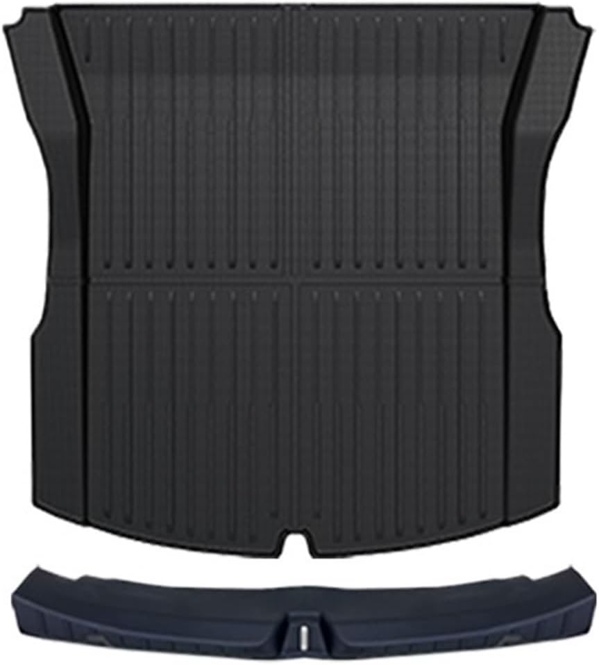 Compatible with Tesla Model 3 Highland 2025 Accessories Floor Mats Cargo Liner Waterproof Anti-Slip Trunk Mat TPE Pads(N3 Trunk Mat Plus)