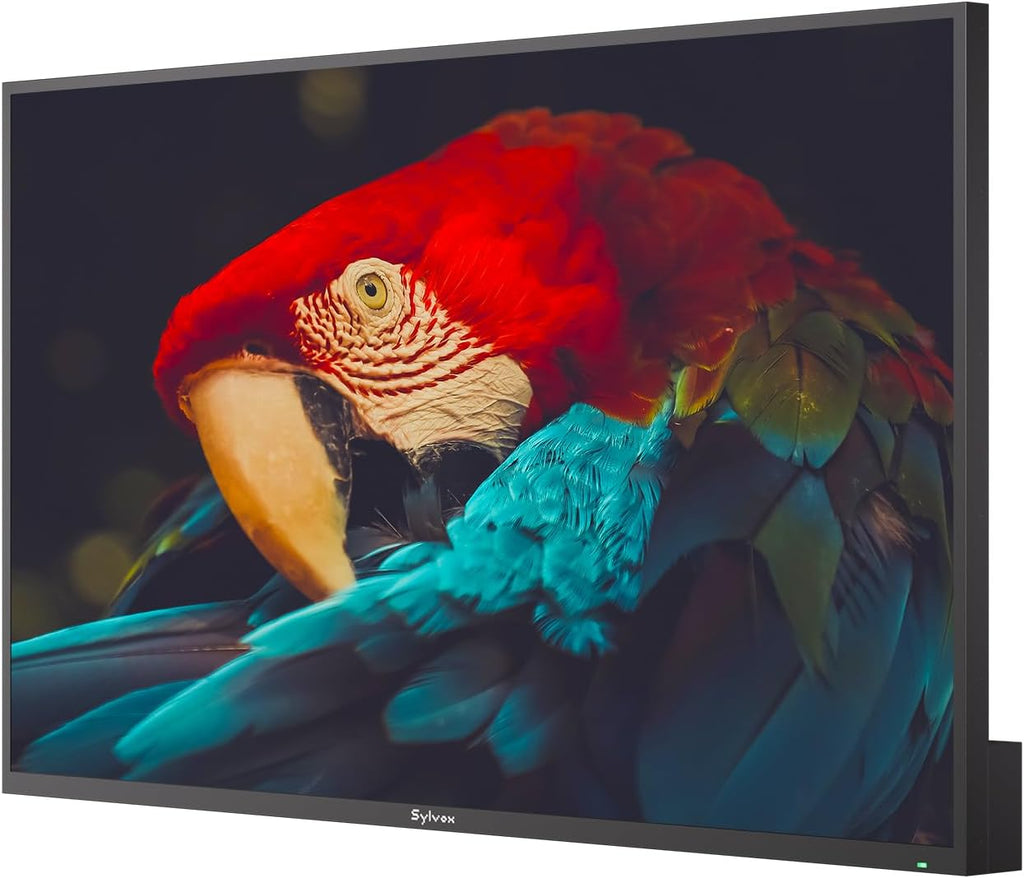 SYLVOX 65 inch Outdoor Mini-LED QLED TV with Wall Mount & Soundbar, 4K UHD, 2000 Nits Full Sun, Anti-Glare Screen, 120Hz, IP56 Waterproof, Dual 30W Dolby Atmos Speaks (Cinema/2025)