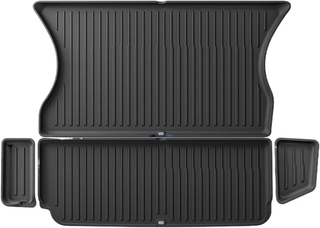 for Tesla Model X 2023 2024 TPE 3D Car Floor Mats Cargo Liner Trunk Pad Waterproof Protective Left Rudder(5 seat Trunk Pad)