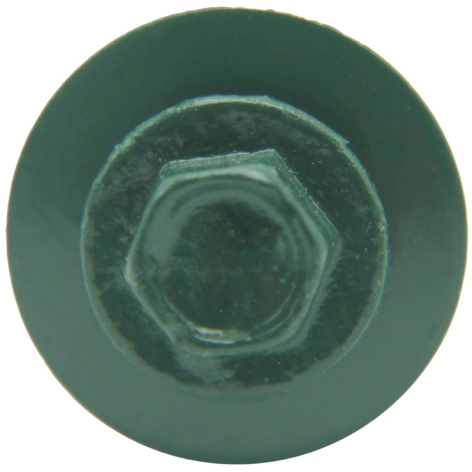 12 x 2 Ivy Green Metal Roofing Screws - Hex Washer Head- Self-Starting/Tapping - EPDM Washer. 4 X 250 Bags - 1,000 Screws