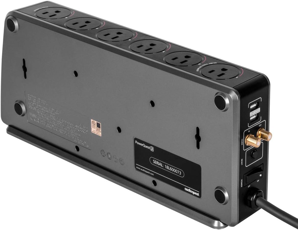 Sony K77XR80 77 Inch IMAX Enhanced Bravia OLED 4K HDR Google TV with an AudioQuest PowerQuest2 Power Filter/Surge Protector 6 Outlet (2024)