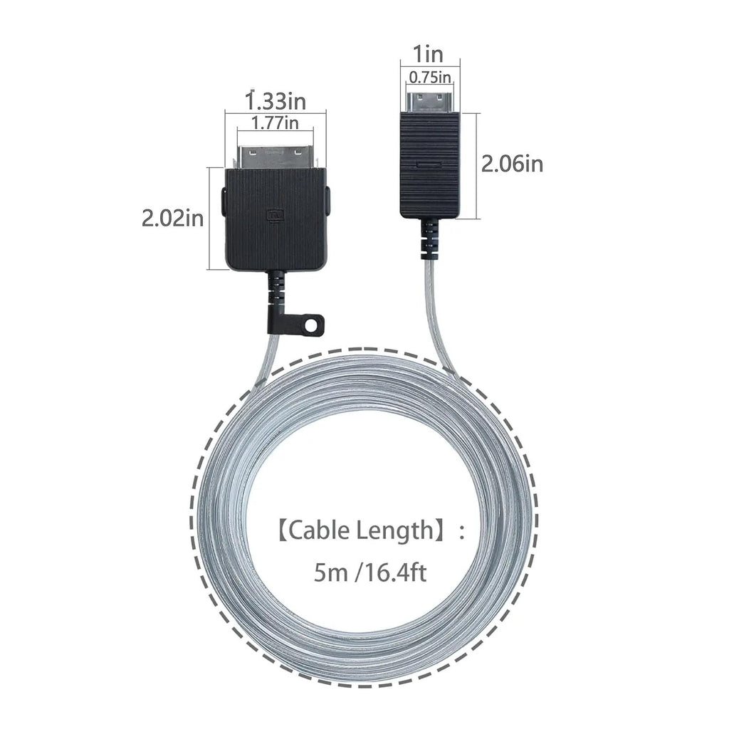 One Connect Cable 5M/16 Ft BN39-02470A BN39-03006A ，Compatible for Samsung， 43' 50' 55' 65' Inch The Frame LS03FA QLED 4K TV Cord