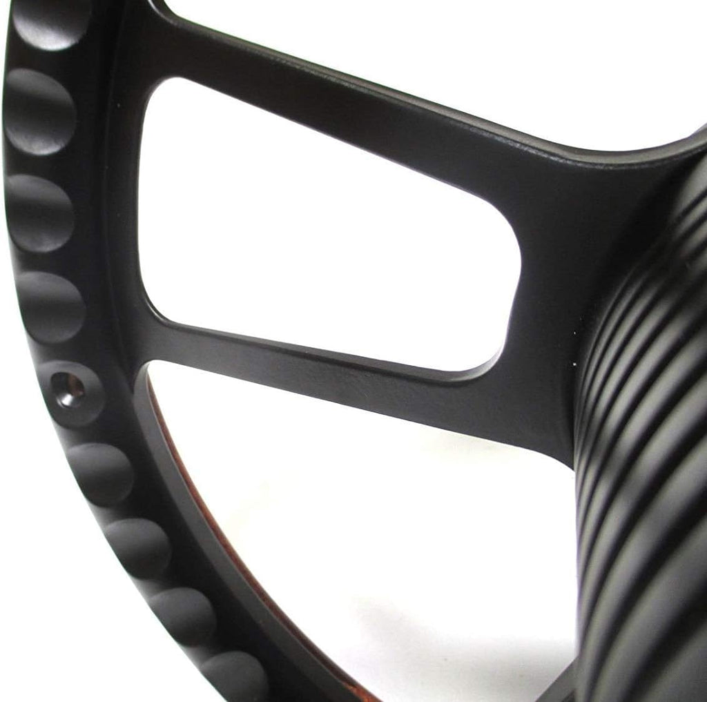 Billet Muscle Steering Wheel Compatible with Chevy Gm 95-01 Set W/Chevy Engraved Horn GMC TRUCK