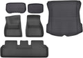 XPE Floor Mats Compatible with Tesla Model 3 Highland 2024 / Model Y 2024-2017, All Weather Cargo Liner Floor Mats and Cargo Trunk Mats(6PCS M3 Highland)