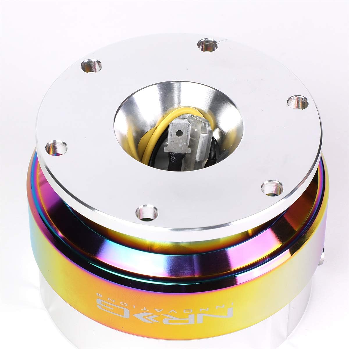 Auto Dynasty NRG Innovations SRK-200SSL-MC Steering Wheel Quick Release Adapter Gen 2.0 Silver Body/Neo Chrome Ring