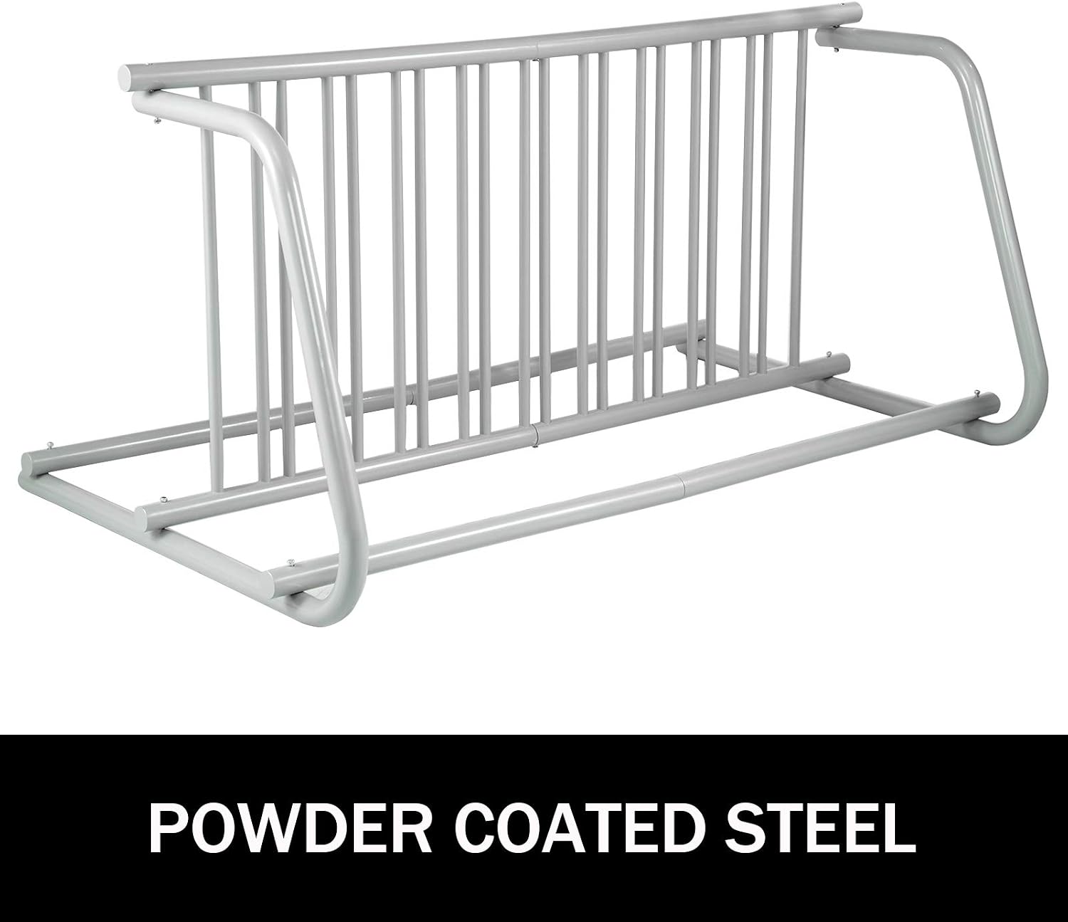 BestEquip 10 Holders Floor Bike Rack, 59' Length All-Steel Grid Bike Rack, 10-Bike Capacity Dual-Side Storage Stand for Garages Streets Yards Bike Events
