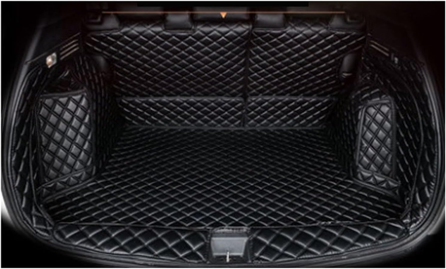 Custom Deluxe Leather Full Rear Trunk Tray Liner Cargo Mat Floor Protector Foot Pad Mats Compatible with XRV VEZEL 2015-2019(Gray)