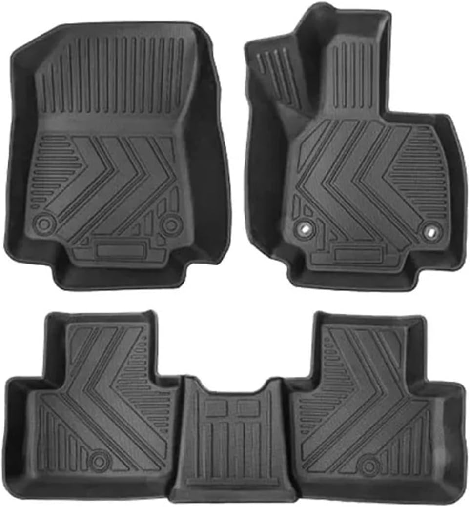 Floor Mat Cargo Liner Backrest Mat 2019-2024 2025 Compatible with Toyota Rav4 All-Weather Floor Liners Trunk Mat Back Seat Cover Compatible with Rav 4(RHD-3Pcs,Gasoline)
