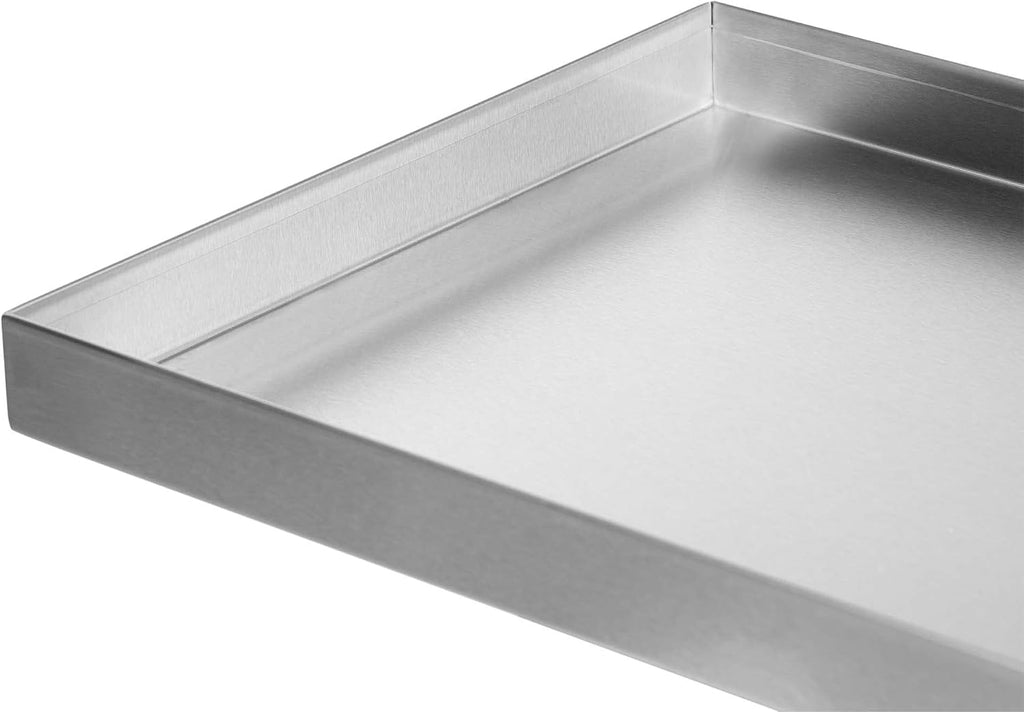 Celestial Fire Pit Cover for 30'x10' Rectangular Burner Pan (33' x 13' Actual Size), Stainless Steel, Wrapped Edge