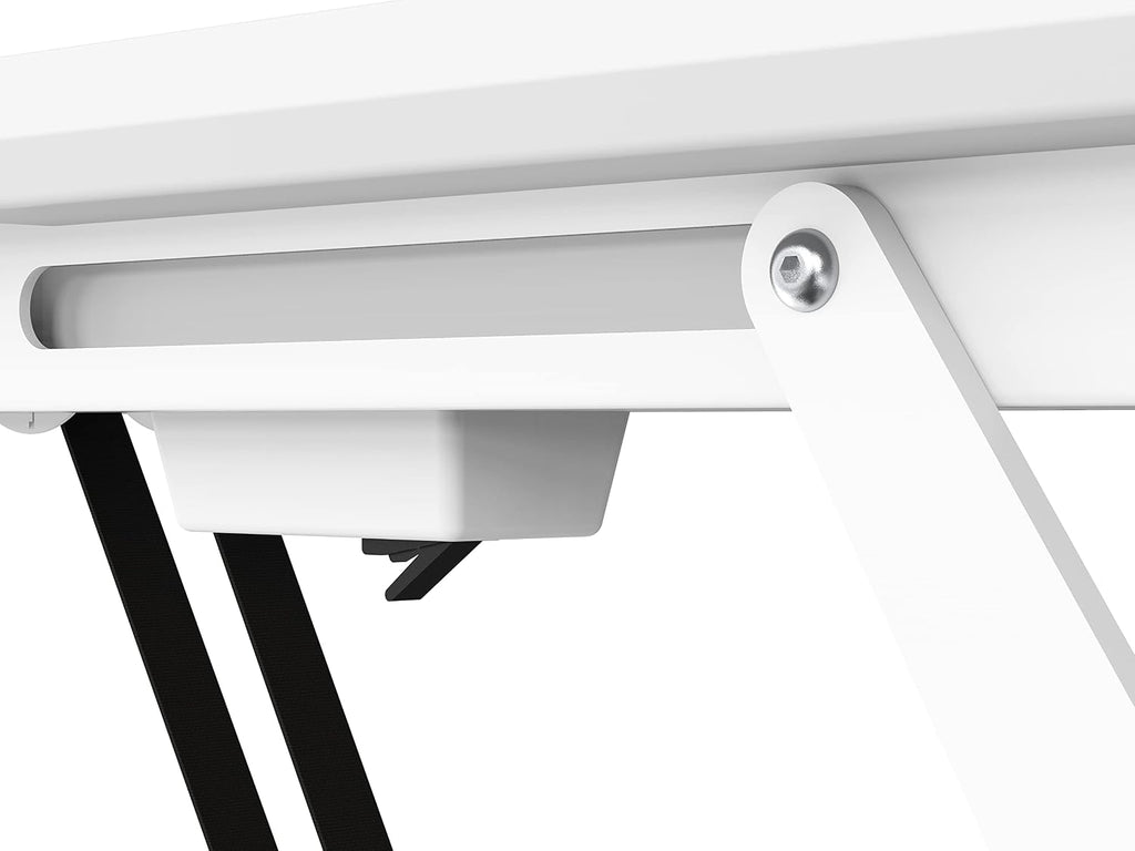 Mount-It! Motorized Ceiling TV Mount with Remote, Electric Flip Down Fold Up Pitched Roof Mount Fits 32, 37, 40, 47, 50 and 55 Inch Flat Screen TVs and Monitors, White
