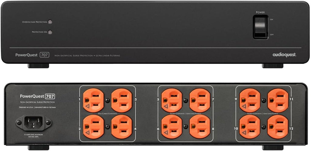 Sony K98XR50 98 Inch Bravia Mini LED 4K HDR TV with an AudioQuest PQ707NA PowerQuest 707 12 Outlet Surge Protector (2025)