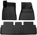 Compatible with Tesla Model 3 Highland 2024 TPE Floor Mats,RHD LHD Floor Mats All Weather Waterproof Non-Slip Cargo Liner Accessories(LHD 3PCS HX3)