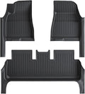 TPE Floor Mat Compatible for Tesla Model 3 Highland with Door Sill Protector Trunk Mats Front Rear Cargo Liner Compatible for Model 3 2025 2024(SNFM-3PCS)