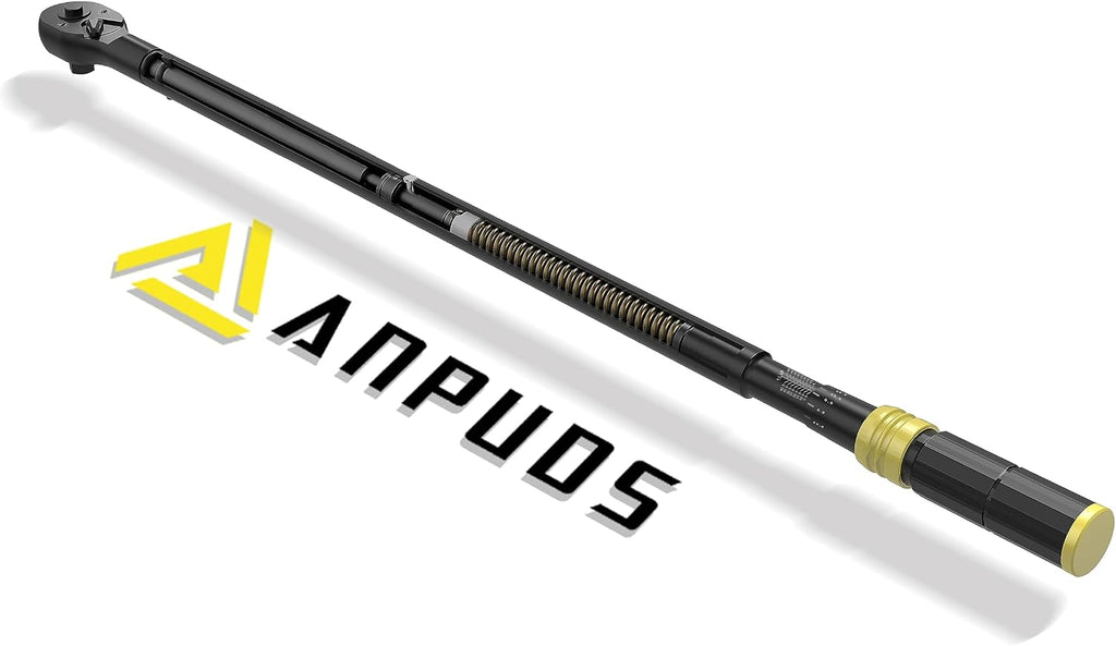 ANPUDS 1-Inch Drive Click Torque Wrench, 200-1200 Ft-Lb/271-1626 Nm with Dual-Direction, 48-Tooth, Dual Range Scales, Quick Release Reversible Head Torque Wrench for Car, Truck, Tractor