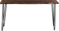 Jofran Nature's Edge 72' Farmhouse Dining Table - Solid Wood Counter Height Dining Table for Modern Homes, Chestnut