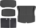 Floor Mats 2024 Compatible with Tesla Model 3 Highland,TPE All Weather Protection Cargo Liner Floor Mats and Cargo Trunk Mats Accessorie(Trunk 5pc)