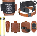Klein Tools 5800IWBM Ironworker Tool Holder Belt System, 8-Piece Set, Quick-Release Belt, Bolt Bag, Holders, Tension Straps, Pro Pad, Medium