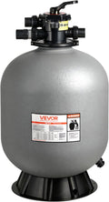 VEVOR Sand Filter, 24-Inch, 65 GPM Above Inground Swimming Pool Sand Filter System, with 7-Way Multi-Port Valve, Backwash, Rinse, Recirculate, Waste, Winter, Closed Modes, for Above In Ground Pools