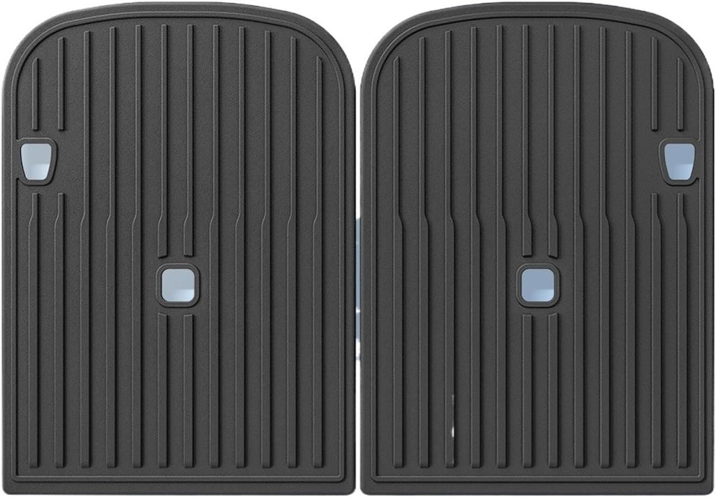 Compatible for Tesla Model X 2023 2024 TPE 3D Car Floor Mats Cargo Liner Trunk Pad Waterproof Protective Left Rudder(67 seat Backrest Mat)