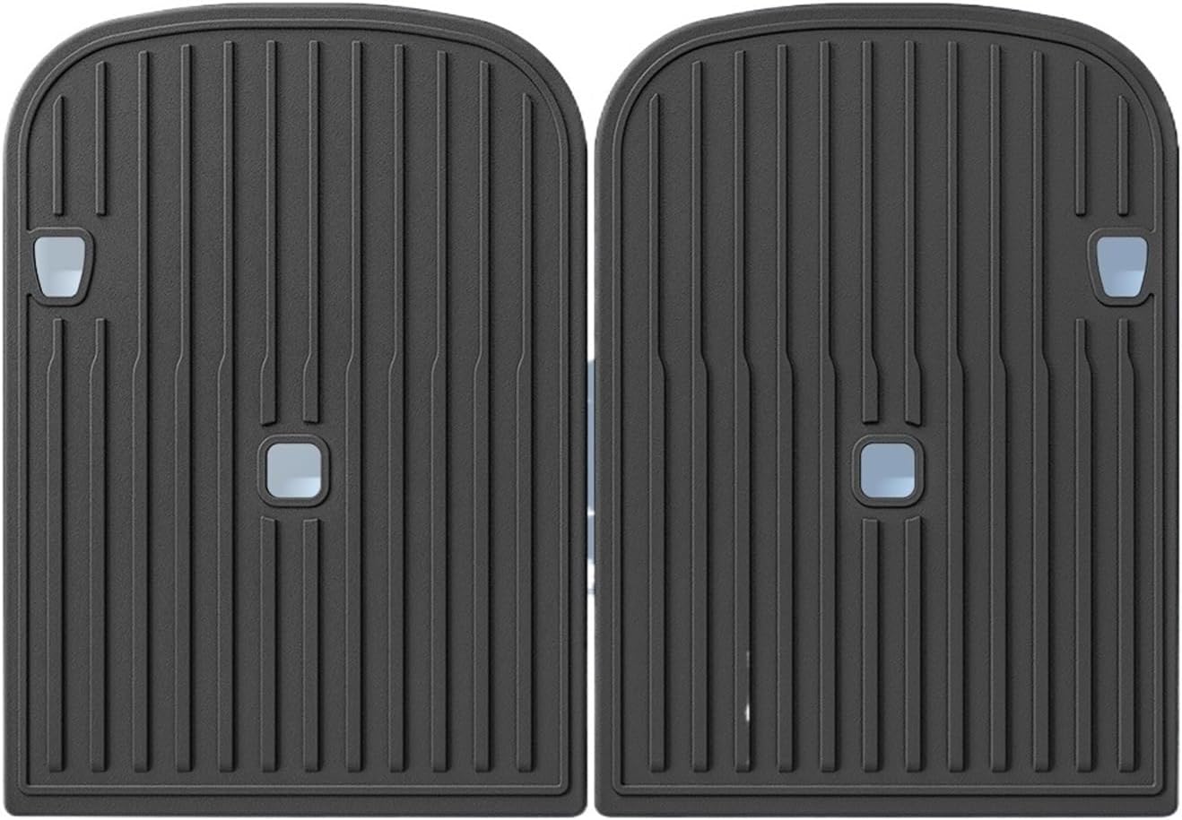 Compatible for Tesla Model X 2023 2024 TPE 3D Car Floor Mats Cargo Liner Trunk Pad Waterproof Protective Left Rudder(67 seat Backrest Mat)