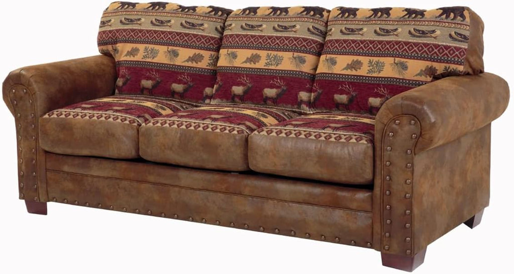 American Furniture Classics Sierra Lodge 4-piece Sleeper Sofa Set in Brown