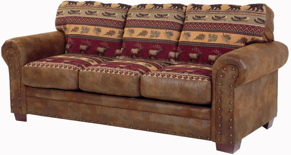 American Furniture Classics Sierra Lodge 4-piece Sleeper Sofa Set in Brown